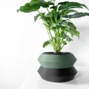 The Grafel Planter Pot with Drainage Tray | Modern & Unique Home Decor- 0026