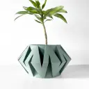 The Kovi Planter Pot with Drainage Tray | Modern & Unique Home Decor- 0030