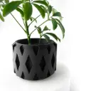 The Rano Planter Pot with Drainage Tray | Modern & Unique Home Decor- 0034