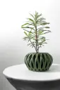 The Serik Planter Pot with Drainage Tray | Modern & Unique Home Decor- 0036