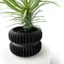 The Pilas Planter Pot with Drainage Tray | Modern & Unique Home Decor- 0041