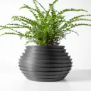 The Harno Planter Pot with Drainage Tray | Modern & Unique Home Decor- 0046
