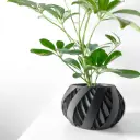 The Silvo Planter Pot with Drainage Tray | Modern & Unique Home Decor- 0050