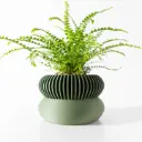 The Elomi Planter Pot with Drainage Tray | Modern & Unique Home Decor- 0059