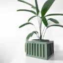 The Larix Planter Pot with Drainage Tray | Modern & Unique Home Decor- 0060