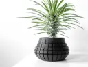 The Ivane Planter Pot with Drainage Tray | Modern & Unique Home Decor- 0066