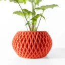 The Gisar Planter Pot with Drainage Tray | Modern & Unique Home Decor- 0067