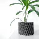 The Pexil Planter Pot with Drainage Tray | Modern & Unique Home Decor- 0069