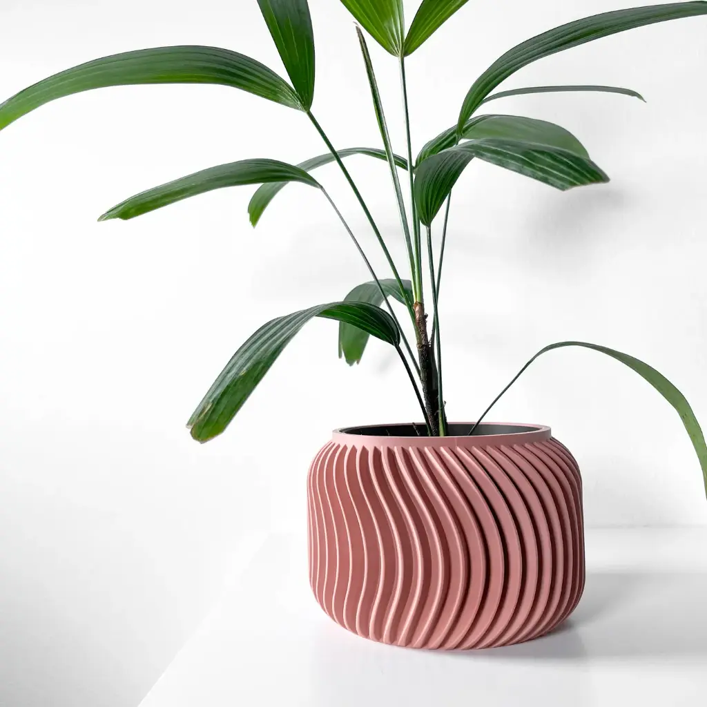 The Vilex Planter Pot with Drainage Tray | Modern & Unique Home Decor- 0072