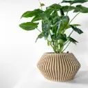 The Hendro Planter Pot with Drainage Tray | Modern & Unique Home Decor- 0076