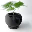 The Narvo Planter Pot with Drainage Tray | Modern & Unique Home Decor- 0083