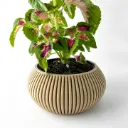 The Torme Planter Pot with Drainage Tray | Modern & Unique Home Decor- 0091