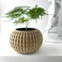 The Iver Planter Pot with Drainage Tray | Modern & Unique Home Decor- 0096