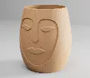 The Face Planter Pot with Drainage Tray | Modern & Unique Home Decor- 0101