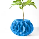 The Viris Planter Pot with Drainage Tray | Modern & Unique Home Decor- 0106
