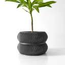 The Miko Planter Pot with Drainage Tray | Modern & Unique Home Decor- 0111