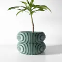The Milo Planter Pot with Drainage Tray | Modern & Unique Home Decor- 0113