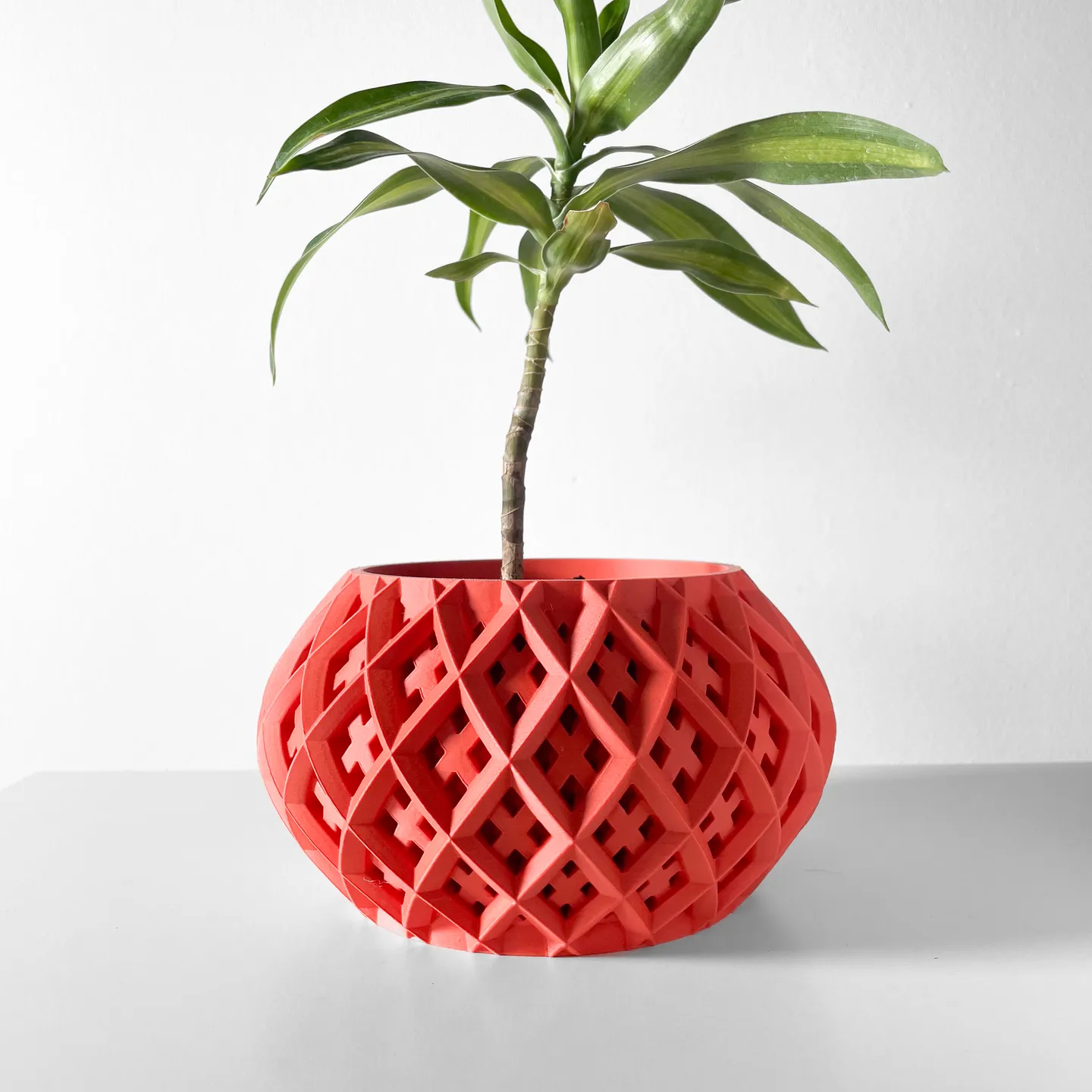 The Rokio Planter Pot with Drainage Tray | Modern & Unique Home Decor- 0115