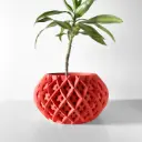 The Rokio Planter Pot with Drainage Tray | Modern & Unique Home Decor- 0115
