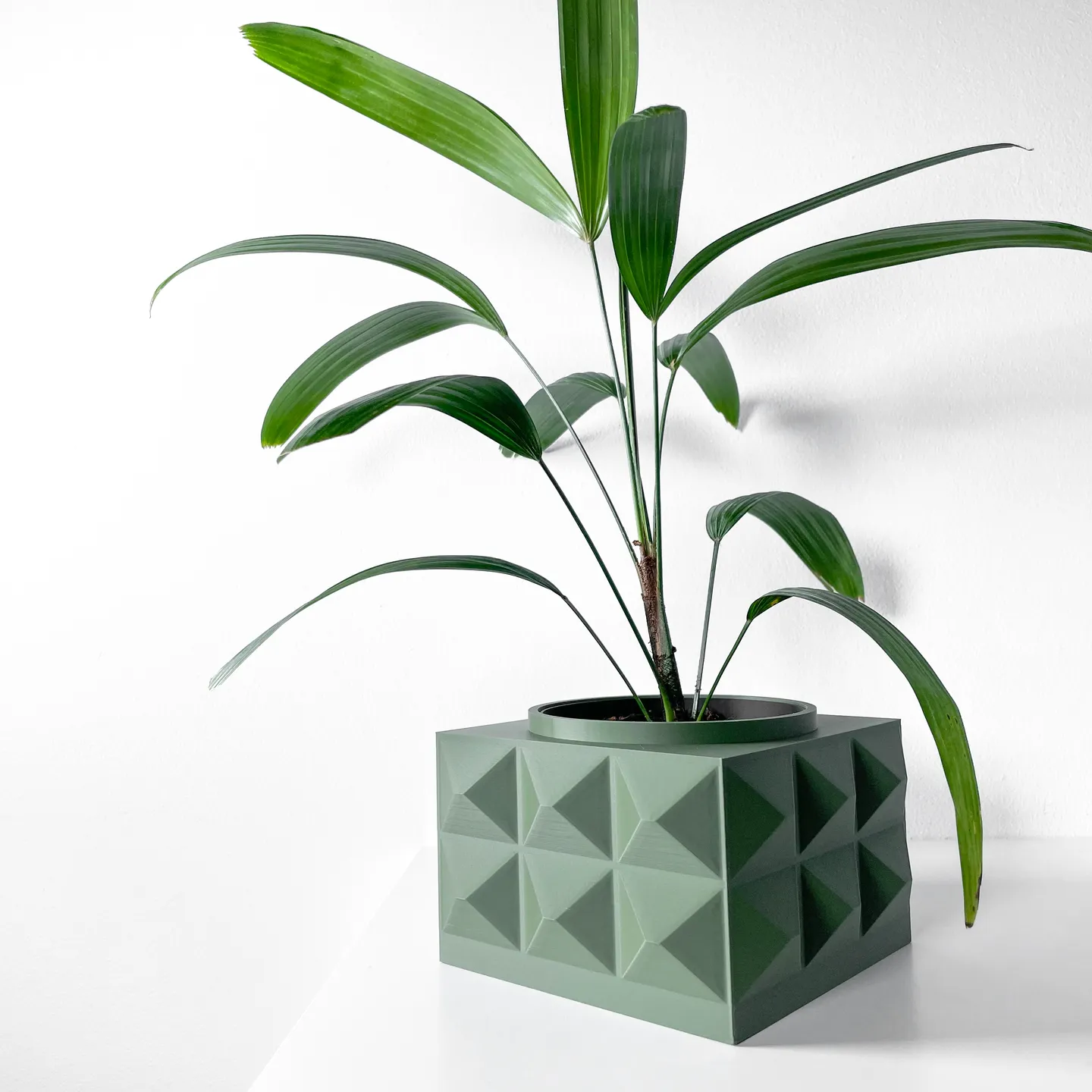 The Eldan Planter Pot with Drainage Tray | Modern & Unique Home Decor- 0119