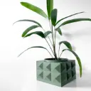 The Eldan Planter Pot with Drainage Tray | Modern & Unique Home Decor- 0119