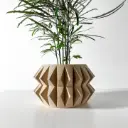 The Almin Planter Pot with Drainage Tray | Modern & Unique Home Decor- 0121