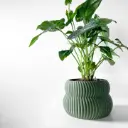 The Quarn Planter Pot with Drainage Tray | Modern & Unique Home Decor- 0125