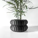 The Wali Planter Pot with Drainage Tray | Modern & Unique Home Decor- 0127