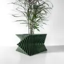 The Anio Planter Pot with Drainage Tray | Modern & Unique Home Decor- 0130