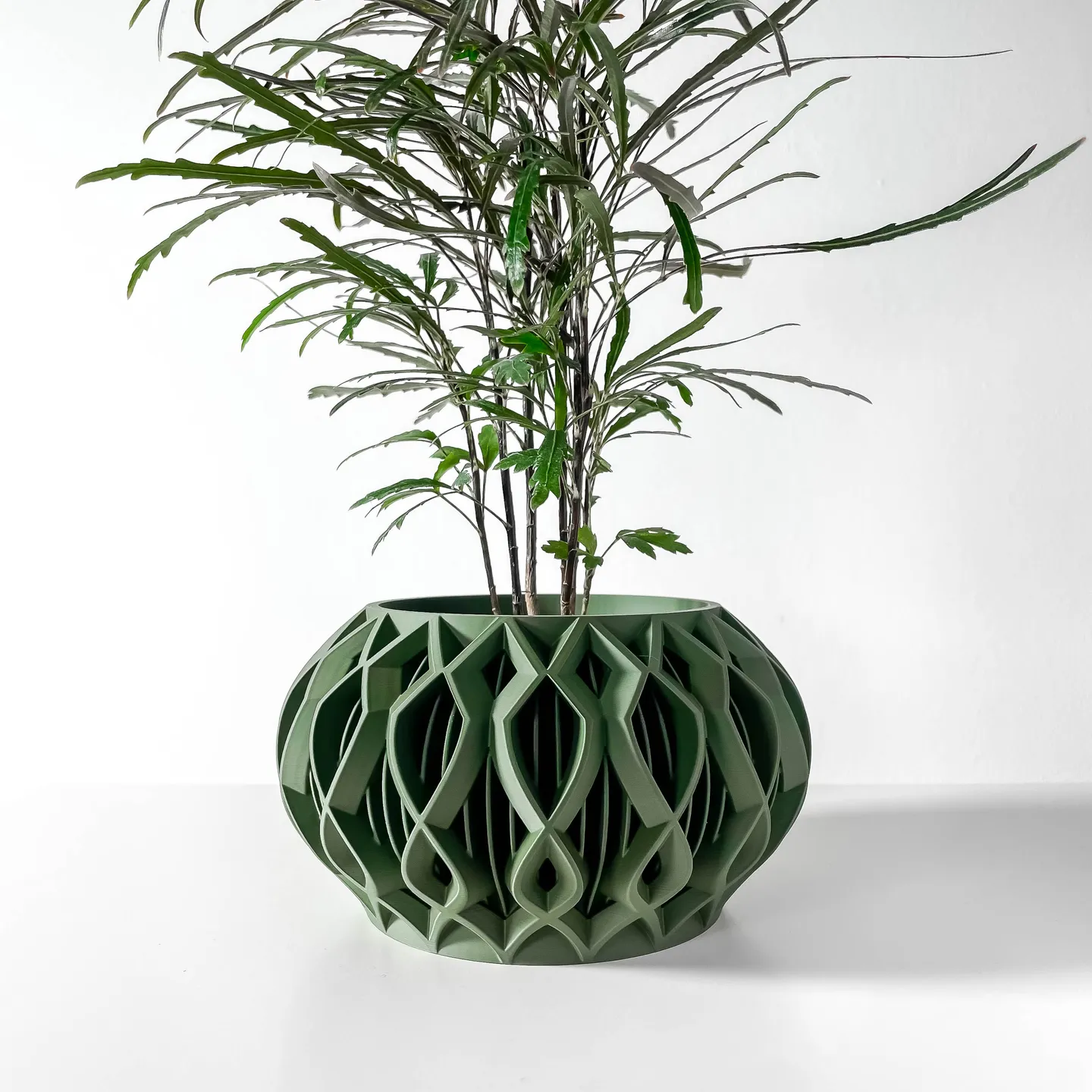 The Octa Planter Pot with Drainage Tray | Modern & Unique Home Decor- 0137