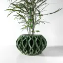 The Octa Planter Pot with Drainage Tray | Modern & Unique Home Decor- 0137