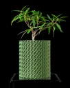 The Flow Planter Pot with Drainage Tray | Modern & Unique Home Decor- 0142