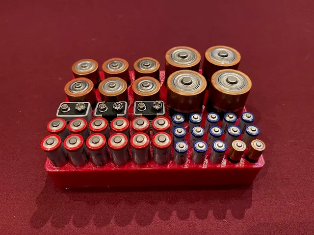 Battery Organizer for 35 batteries - 10008 (Army Green)