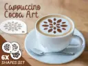 Cappuccino | Coffee Art Decoration Set of 6 Design - 10009