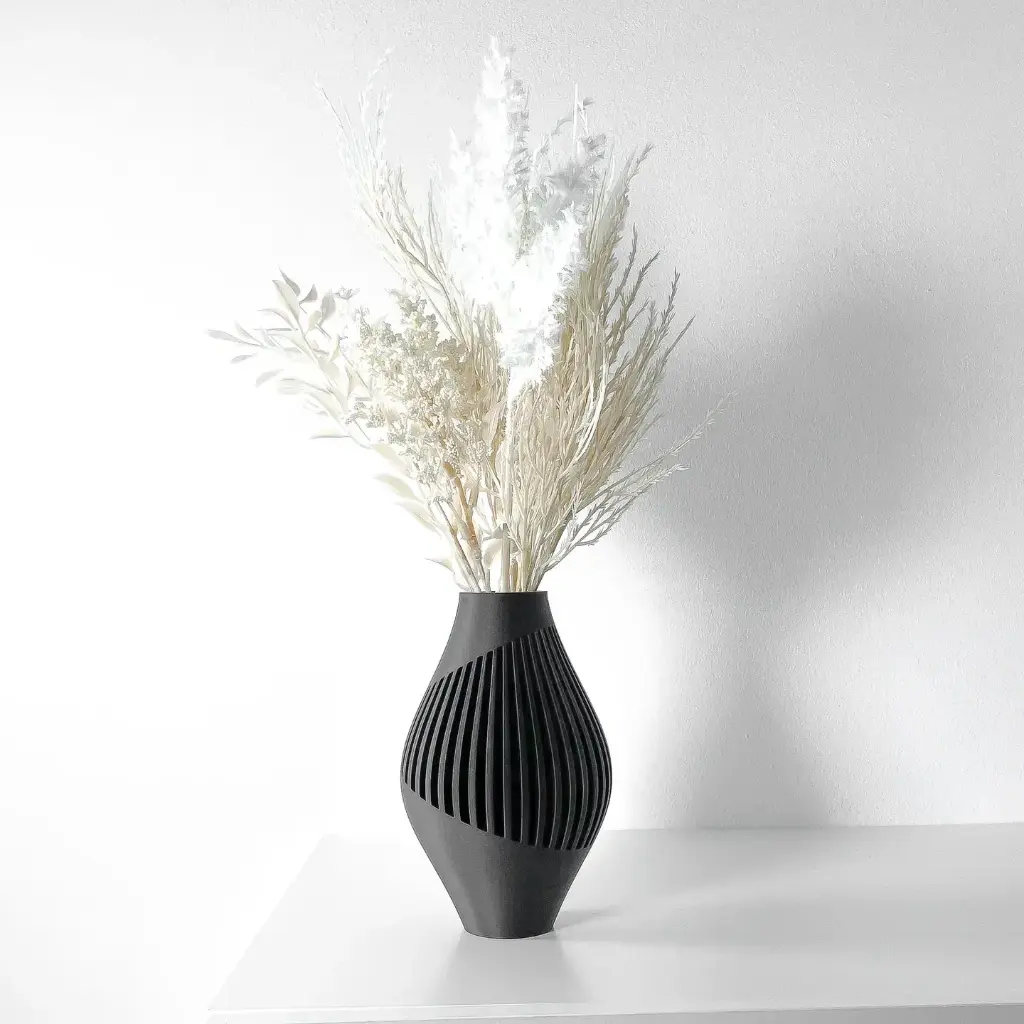 The Renix Flower Vase | Modern & Unique Home Decor for Flower Arrangements - 1012 (Army Green, 7 Inch)