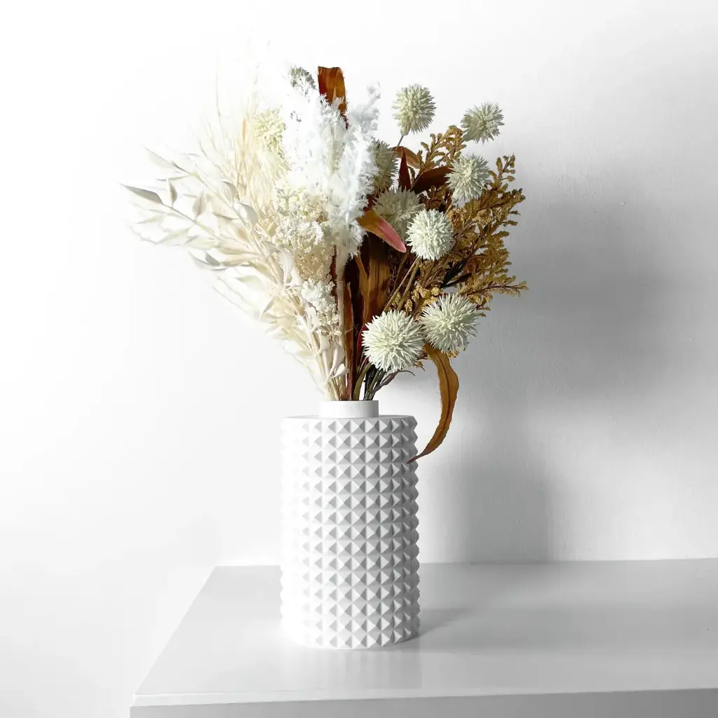 The Luvon Flower Vase | Modern & Unique Home Decor for Flower Arrangements - 1016 (Army Green, 7 Inch)