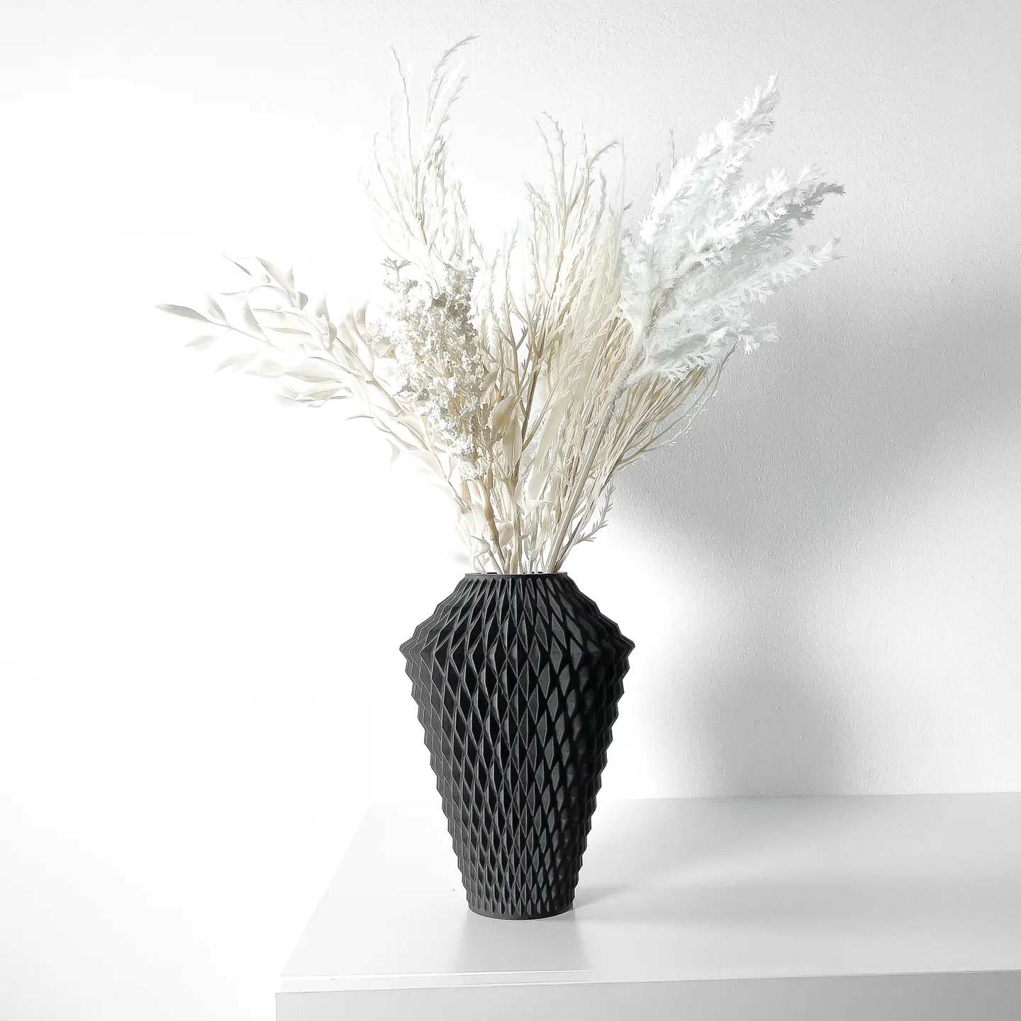 The Vantori Flower Vase | Modern & Unique Home Decor for Flower Arrangements - 1018 (Army Green, 7 Inch)