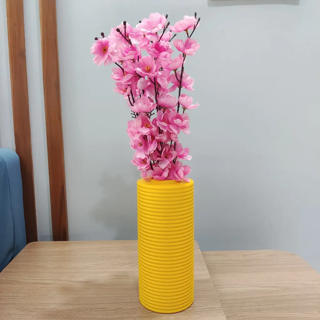 The Tolivra Flower Vase | Modern & Unique Home Decor for Flower Arrangements - 1019 (Army Green, 7 Inch)