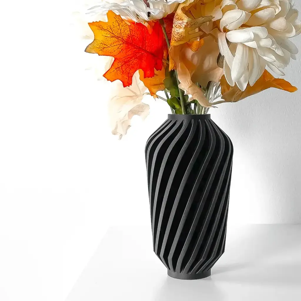 The Travix Flower Vase | Modern & Unique Home Decor for Flower Arrangements - 1022 (Army Green, 7 Inch)