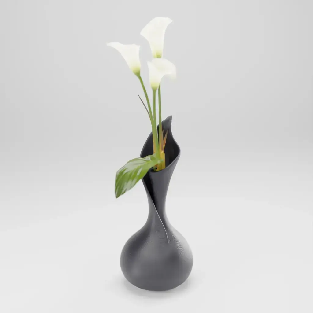 The Organic Flower Vase | Modern & Unique Home Decor for Flower Arrangements - 1040 (Army Green, 7 Inch)