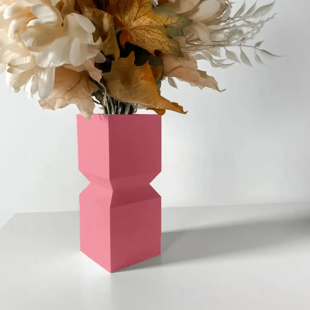 The Loke Flower Vase | Modern & Unique Home Decor for Flower Arrangements - 1061 (Army Green, 7 Inch)