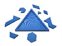 8 Piece Triangle Puzzle | Brain Teaser Challenging Puzzle for Mind Development of Kids - 8501