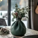 The Evergreen Xmas Flower Vase | Modern & Unique Home Decor for Flower Arrangements - 1139
