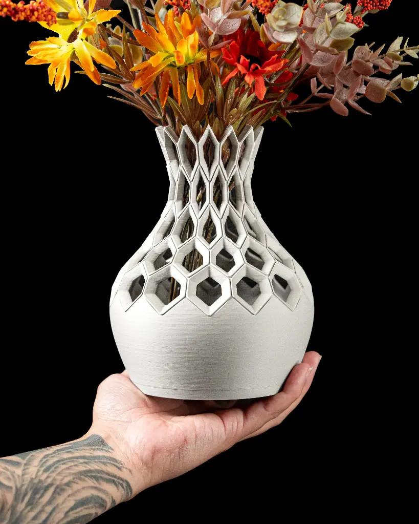 The Hexa Flower Vase | Modern & Unique Home Decor for Flower Arrangements - 1152