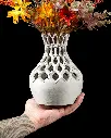 The Hexa Flower Vase | Modern & Unique Home Decor for Flower Arrangements - 1152
