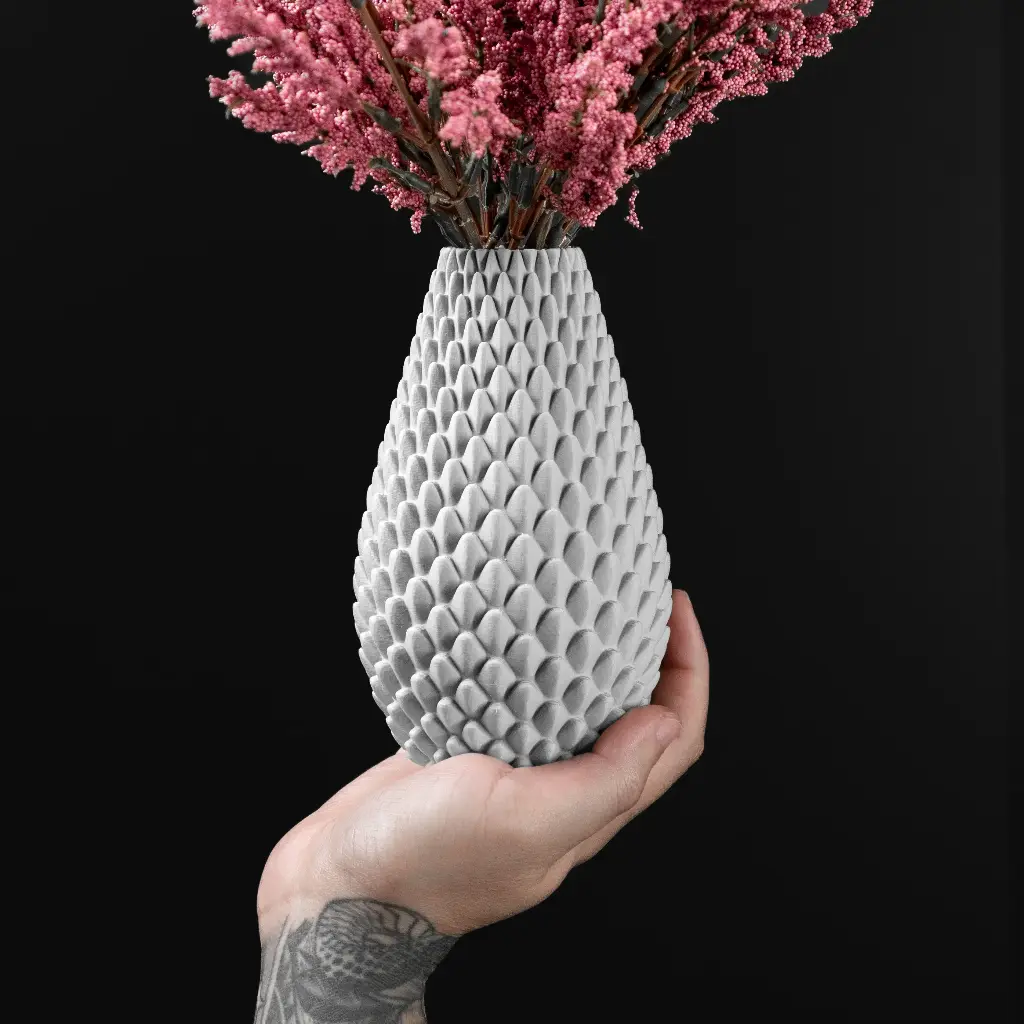The Dragonscale 01 Flower Vase | Modern & Unique Home Decor for Flower Arrangements - 1157