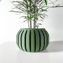 The Juse Planter Pot with Drainage Tray | Modern & Unique Home Decor- 0012