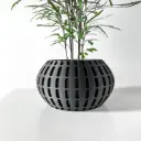 The Xander Planter Pot with Drainage Tray | Modern & Unique Home Decor- 0013