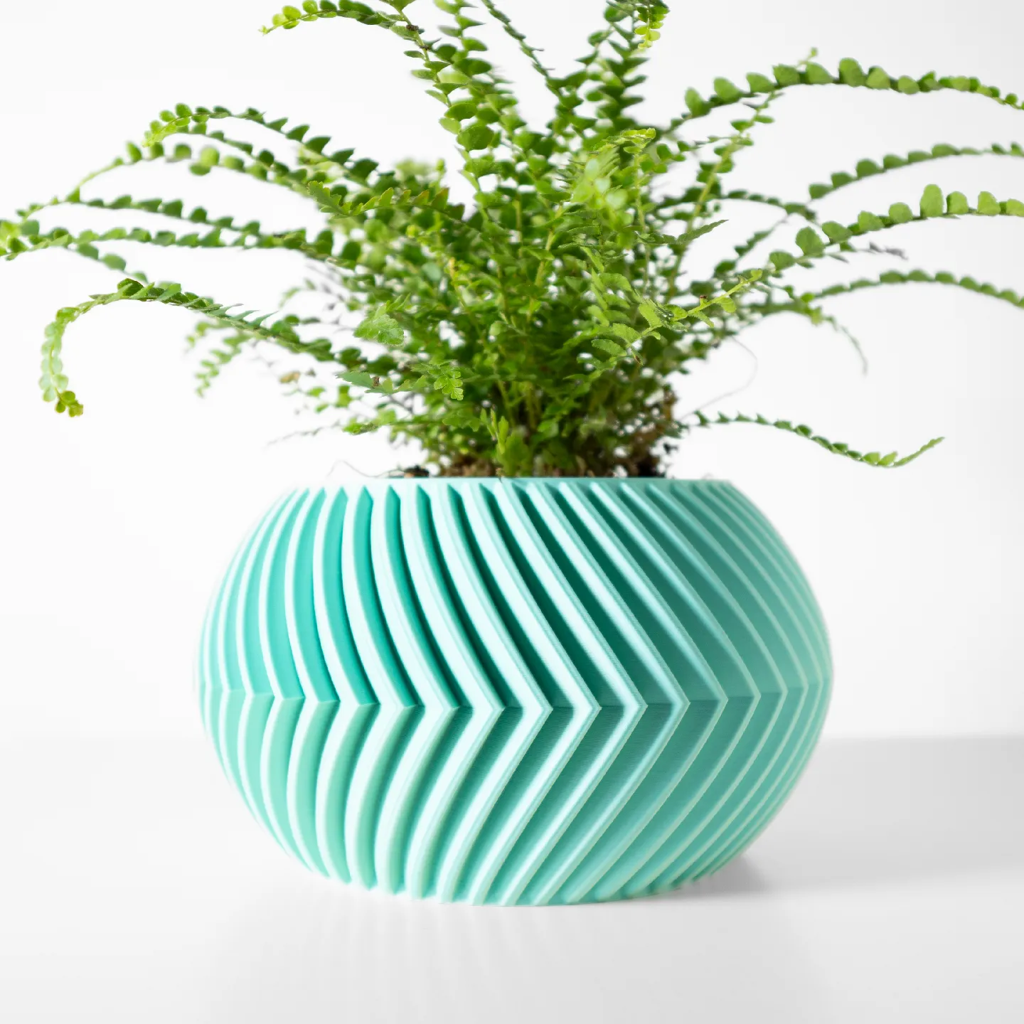 The Soko Planter Pot with Drainage Tray | Modern & Unique Home Decor- 0014 (Army Green, 3" Opening)