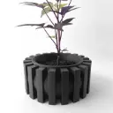 The Erlin Planter Pot with Drainage Tray | Modern & Unique Home Decor- 0017